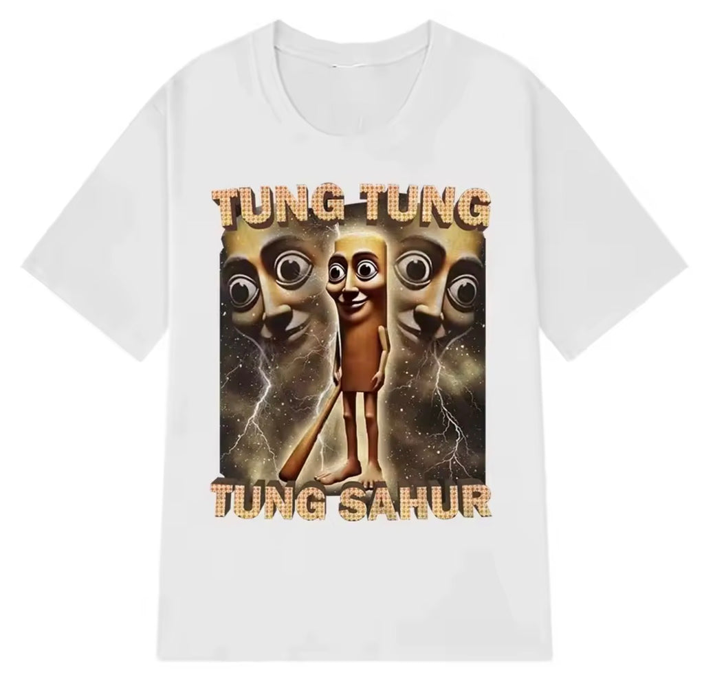Tung Tung Tung Sahur Graphic Printed T-Shirt - Unisex Casual Fashion Tee