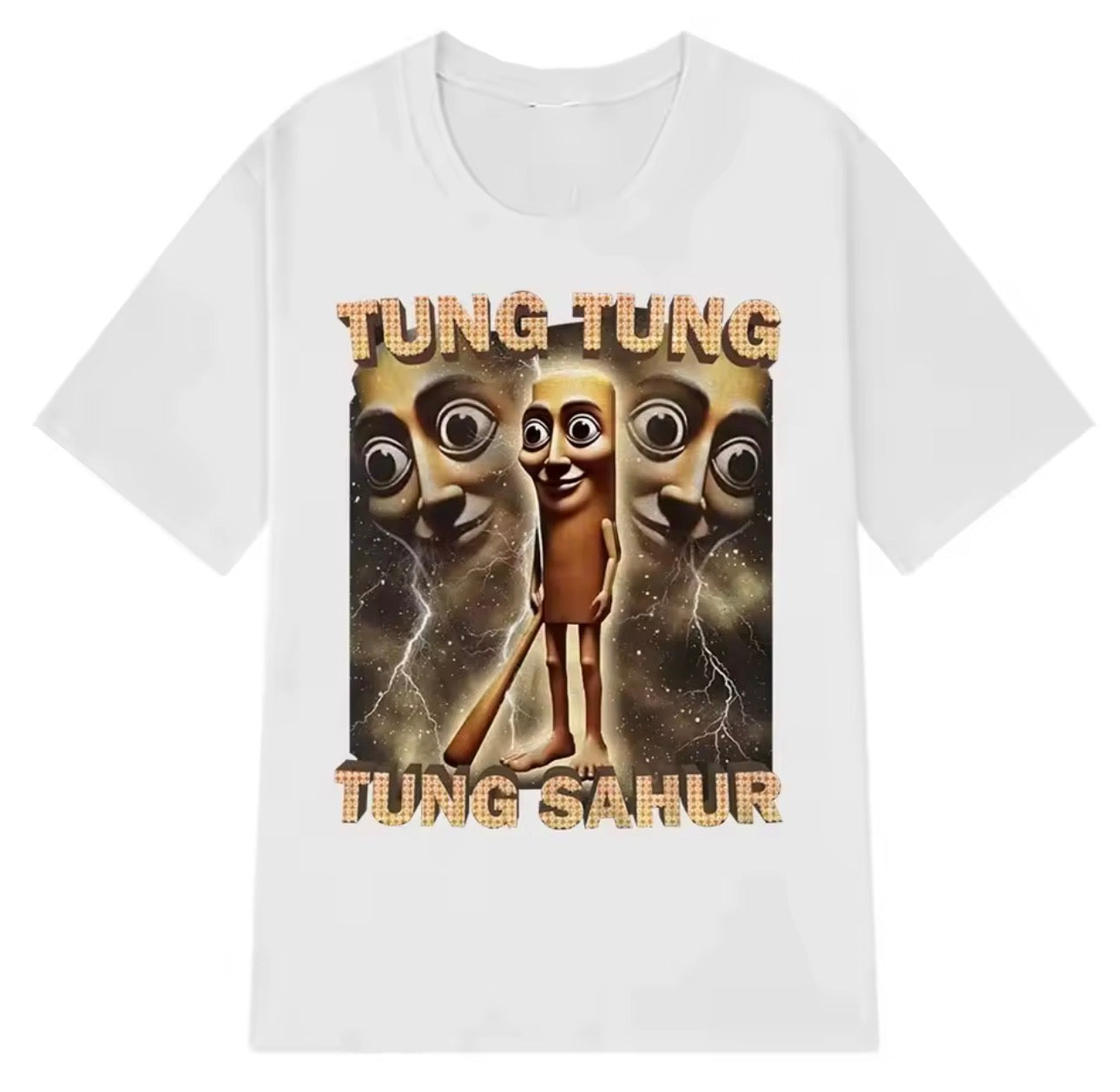 Tung Tung Tung Sahur Graphic Printed T-Shirt - Unisex Casual Fashion Tee